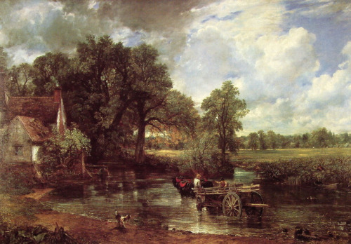 artist-constable:The Hay Wain, John ConstableMedium:...