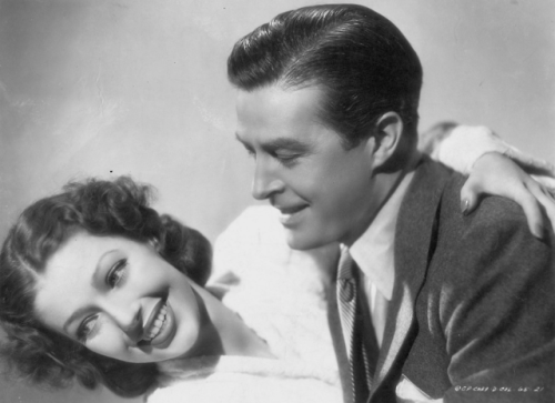 coopmillandmarch:Loretta Young and Ray Milland photographed for...