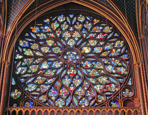 by-grace-of-god:Sainte-Chapelle, Paris, built by St. Louis...