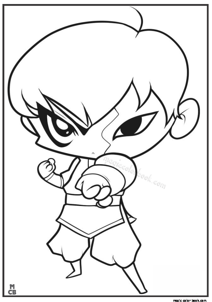 Aang Coloring Pages - Learny Kids