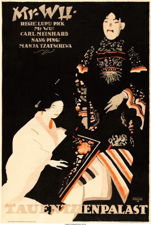 scanzen:Mr. Wu (Rex Film, 1919). German movie poster. Artist:...