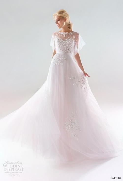 (via Papilio 2019 Wedding Dresses — “White Wind” Bridal...