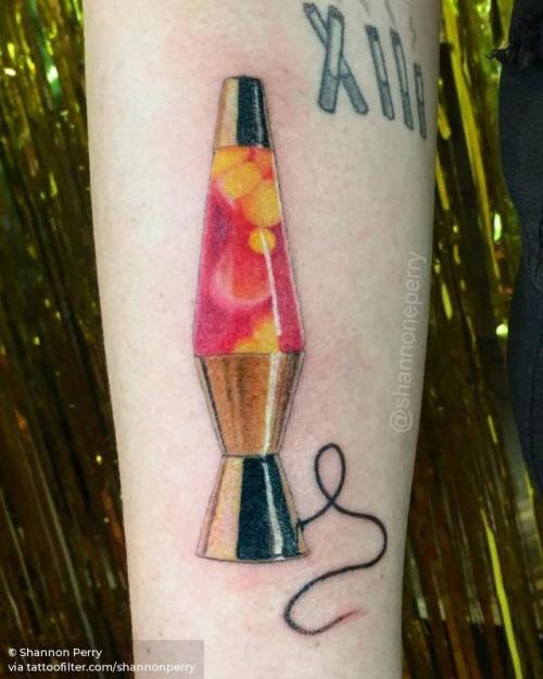 By Shannon Perry, done in Seattle. http://ttoo.co/p/33855 facebook;inner forearm;lava lamp;lighting;medium size;other;realistic;shannonperry;twitter