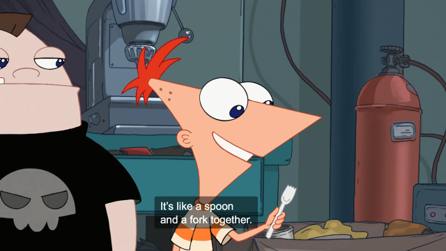 An Archive For PnF Facts The First Time Phineas Ever Saw A Spork Was