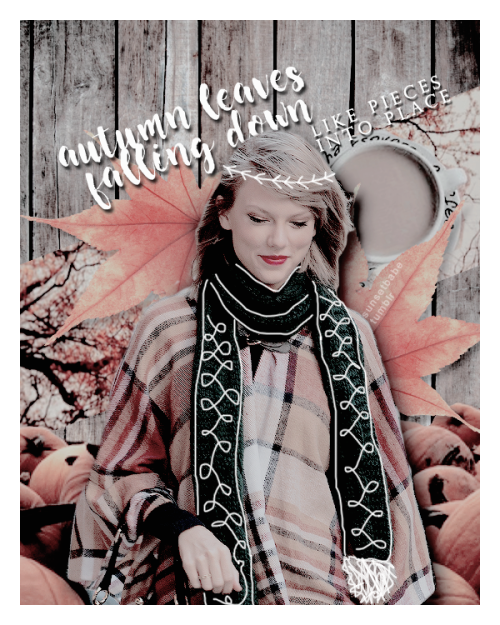 sunsetbabe:Taylor Swift + AutumnAnd hats and scarves and knee...