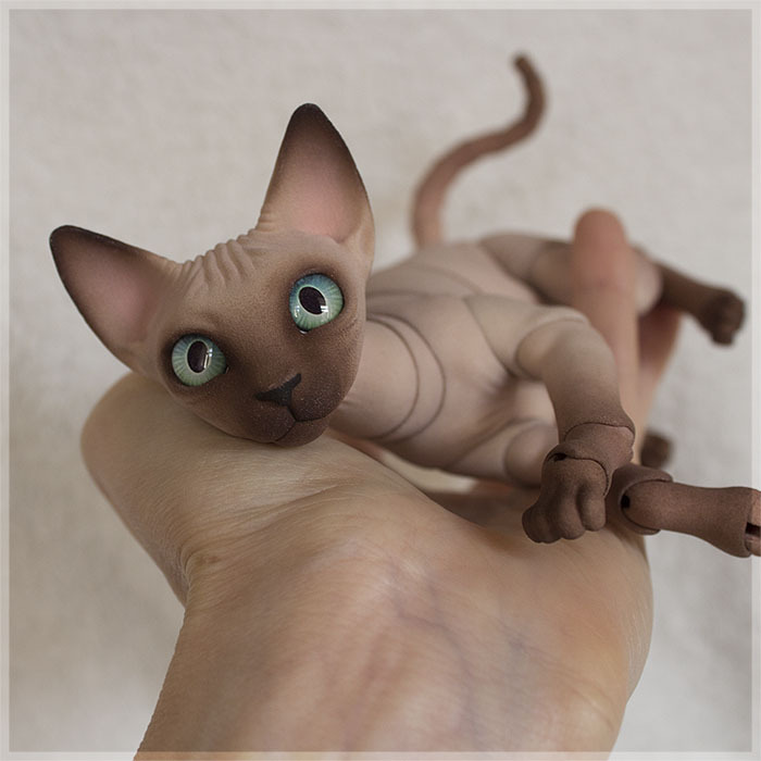 ball jointed cat doll