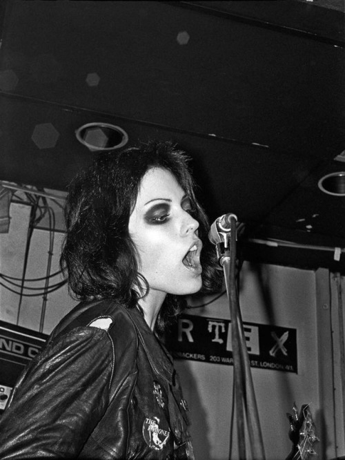 theunderestimator-2:Punk poster girl Gaye Advert performing...