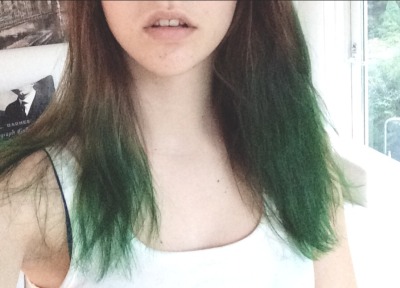 Green Dip Dye Tumblr