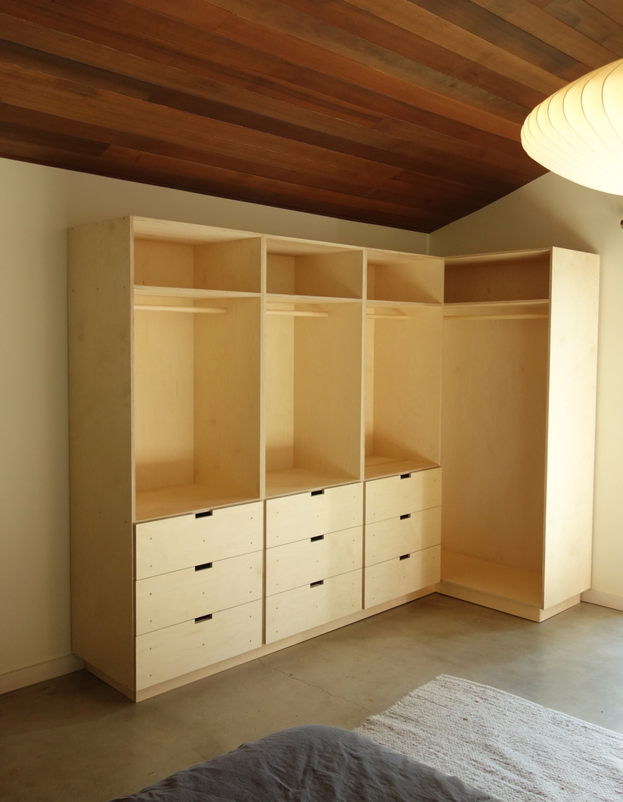 Closet With Drawers Baltic Birch Plywood Maple