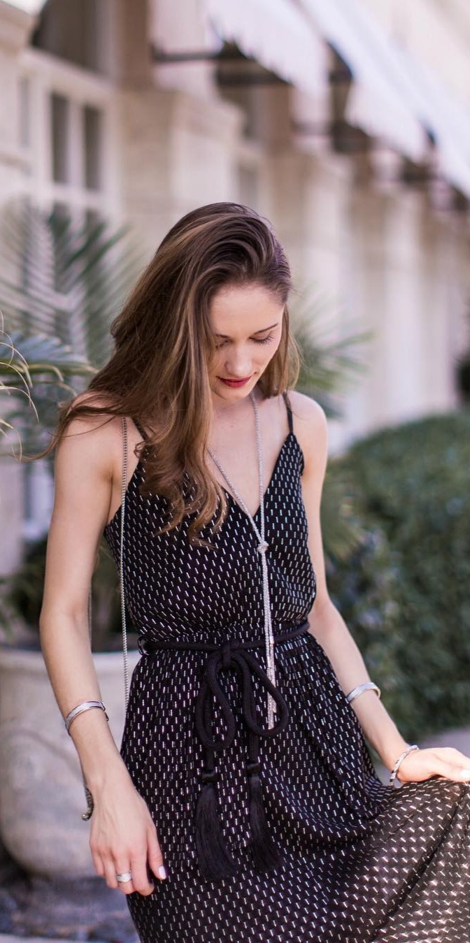 trendy, new york street style, #Outfitideas, #Fashionista This tassel maxi is on repeat lately. Dress it up, throw it over a bikini, the possibilities are endless with this versatile piece... Shop full outfit details on the blog. 