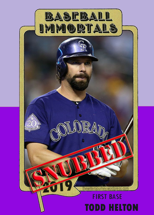 Colorado Rockies' Todd Helton misses Baseball Hall of Fame