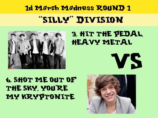 The Silly Matchups Continue Here S What Our One Direction March Madness