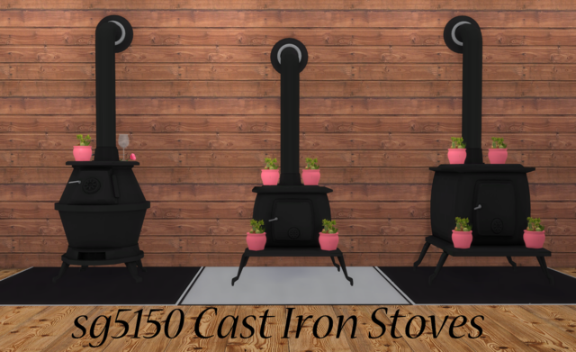 Sims 4 CC Blog — sg5150: sg5150 Cast Iron Stoves sg5150 Design ...