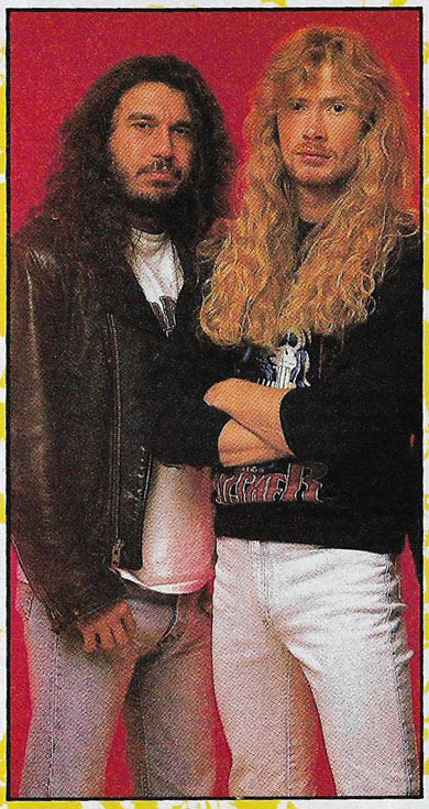 Tom Araya and Dave MustaineOctober 1991