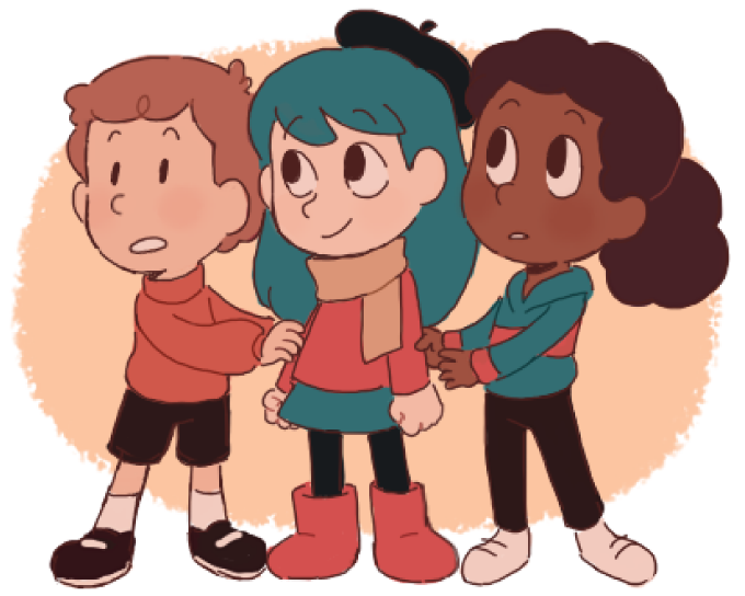 Hilda and the gang by Spellbound : r/HildaTheSeries