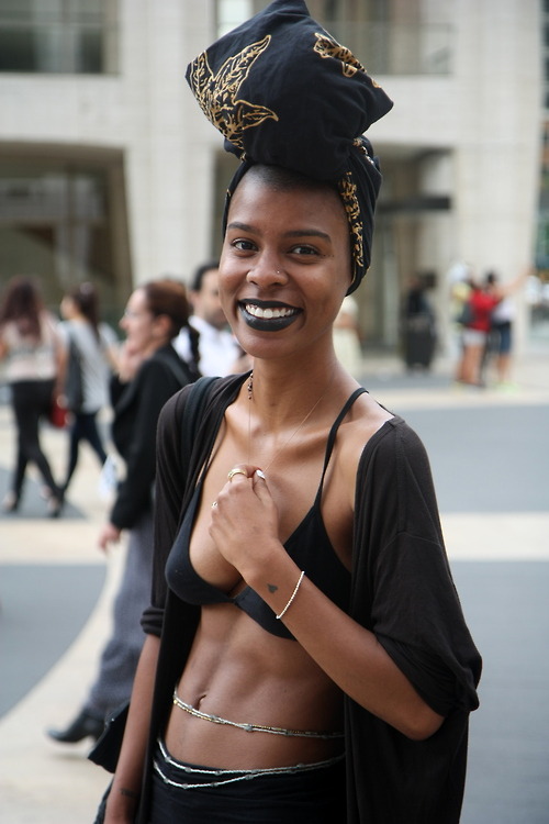 curvesincolor:Street Styles of New York Fashion Week.