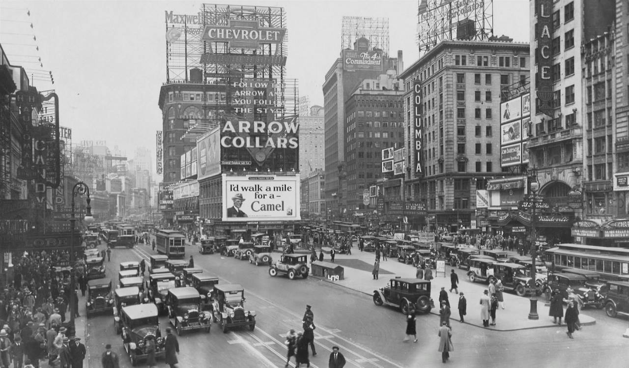 1920's in Pictures | 1926 Times Square, NYC. From America in the...