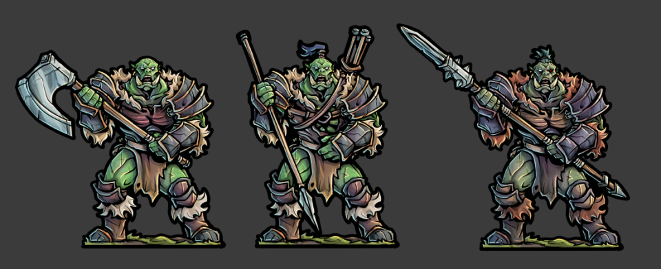 Printable Heroes Some orcs paper minis Ive been workin upon. picture relating to Printable Minis titled Printable Heroes Some orcs paper minis Ive been workin upon.