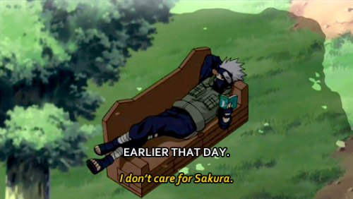 kitteninspaghetti:Kakashi loves all his students equally.M8