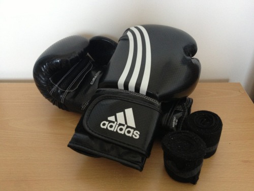 My new boxing kit that my family got for my birthday