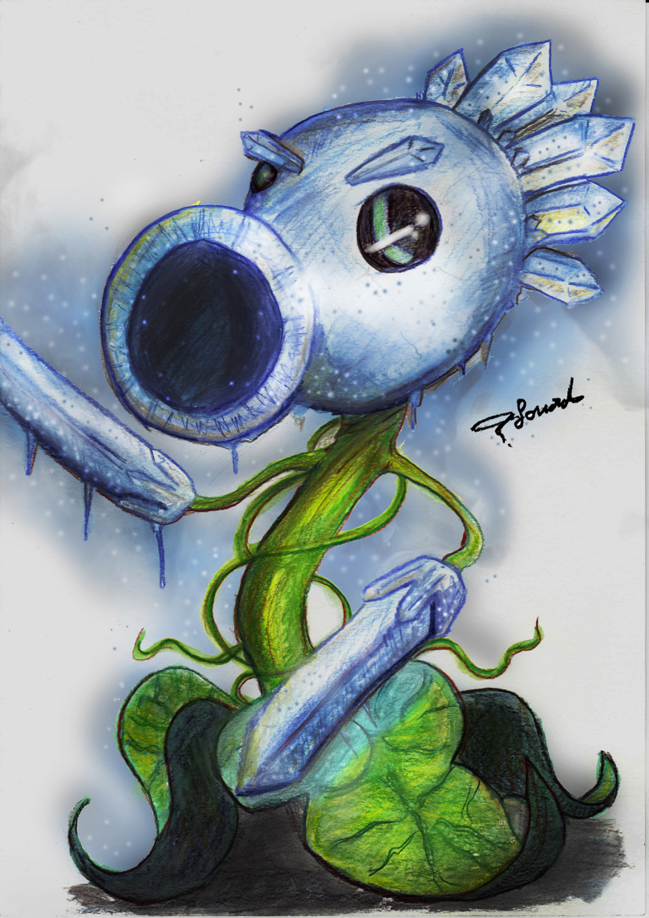 Fouad By Me Ice Peashooter From Plants Vs Zombies