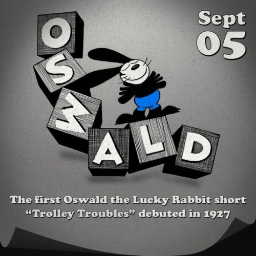 disneytva:Hop aboard!  Oswald the Lucky Rabbit’s first short,...