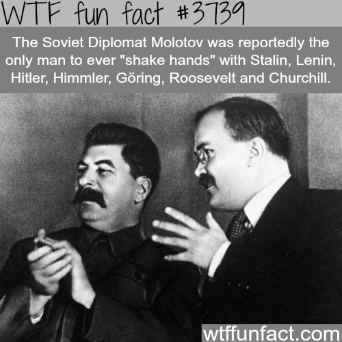 The only man to shake hands with Hitler, Stalin,...