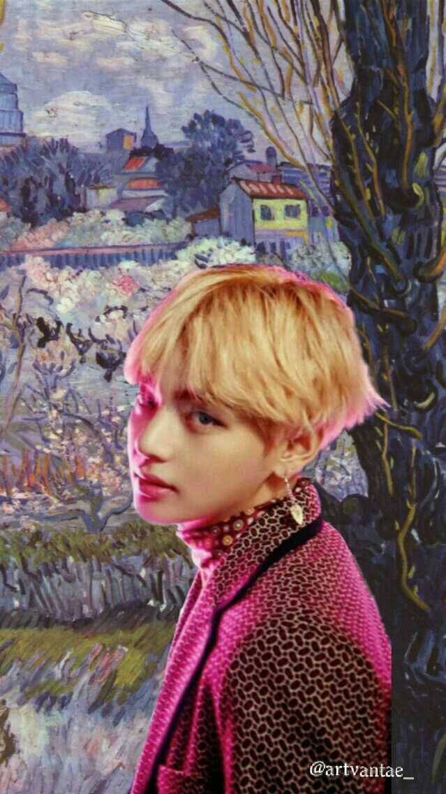 kim taehyung van gogh shirt