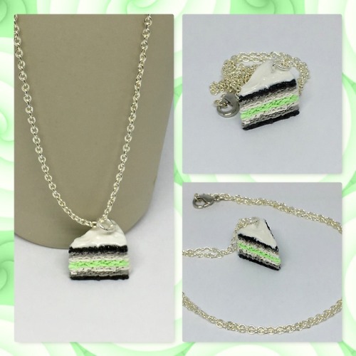 okapirose:Agender pride cake necklaceChain is made of...