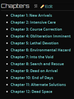 how many chapters i dead space