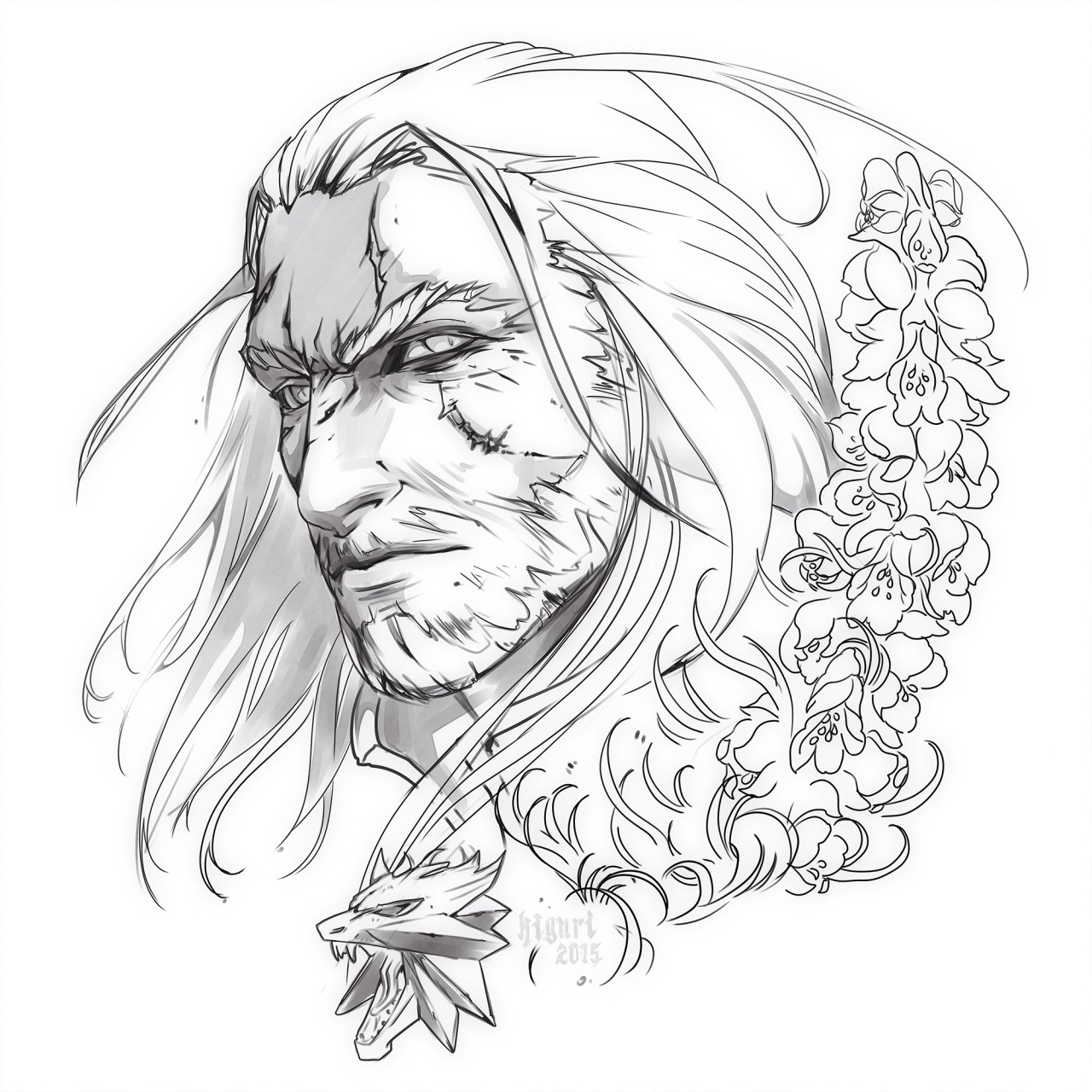 I drew Geralt! Thought I’d draw him before I...