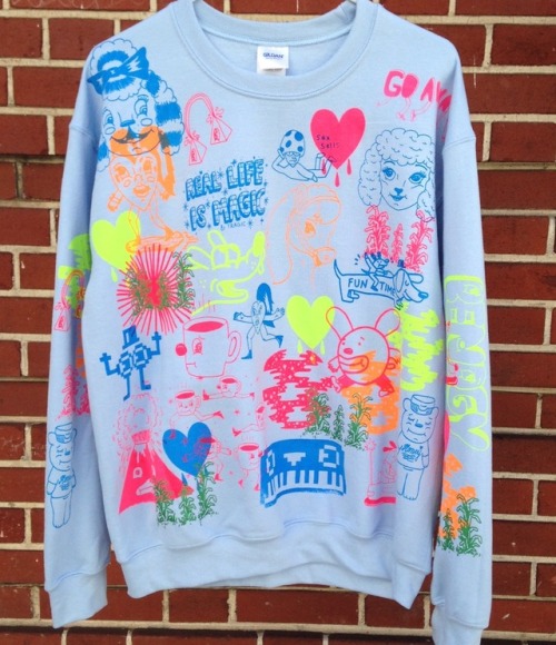 freestyle screen print sweatshirt one of a kind fashion slow fashion diy handmade sfmade artists on tumblr pacolli mildred art san francisco art sfart