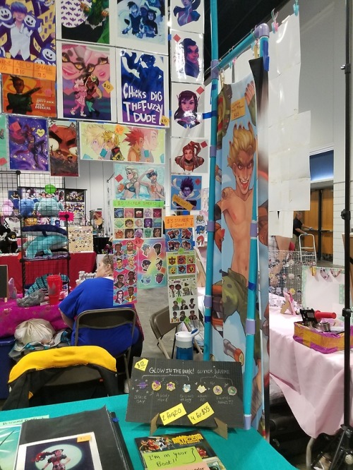 I’m at the metrocon artist alley a2 on the far left facing...