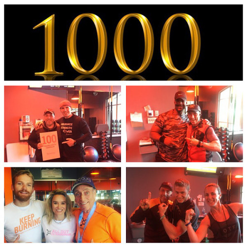 #199GUY CELEBRATING 1000 CLASSES. Salute to the amazing owners...