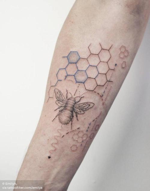 By EmilyA., done in London. http://ttoo.co/p/29730 animal;bee;emilya;facebook;fine line;inner forearm;insect;line art;medium size;twitter