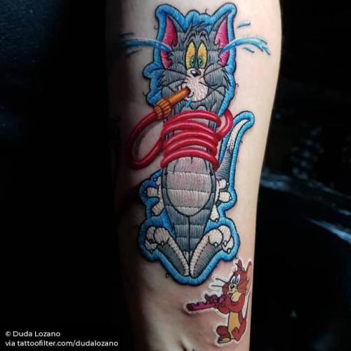 By Duda Lozano, done in São Paulo. http://ttoo.co/p/238348 patriotic;animated tv series;big;patch;tv series;fashion;united states of america;cartoon;facebook;dudalozano;twitter;tom and jerry;inner forearm