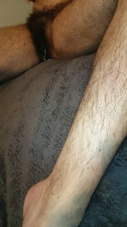 Hairy woman legs