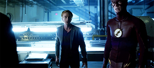 Grant Gustin and Tom Felton as The Flash and Julian Albert in “Killer Frost” (Photo Credit: Tumblr)