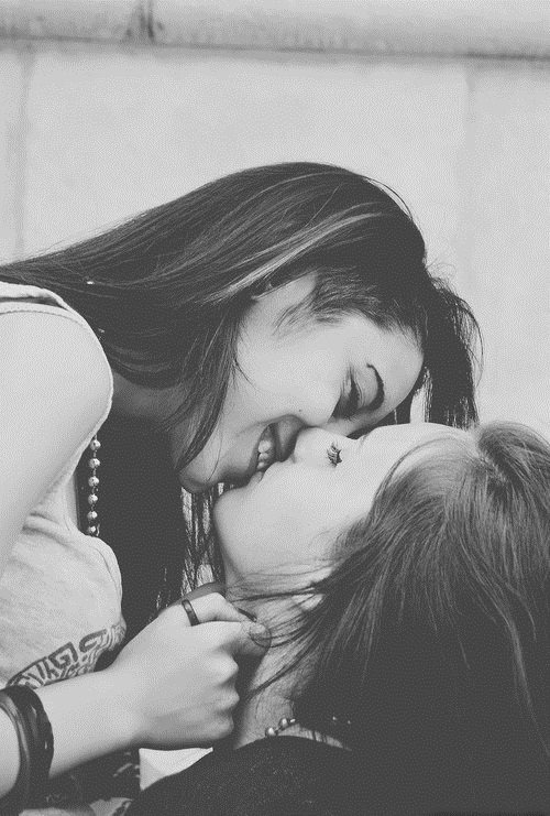 Lesbian kisses