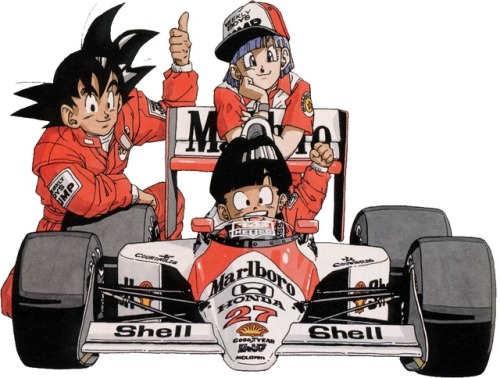 bulma-laboratory:F1 sponsors: Akira Toriyama met with Ayrton...