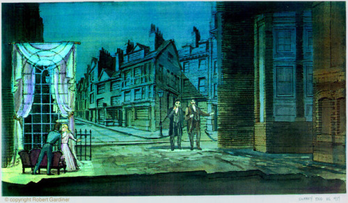 capturetheatre:Robert Gardiner’s designs for‘Sweeney Todd’ at...