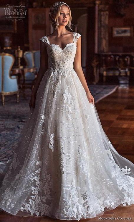 (via Moonlight Couture Spring 2019 Wedding Dresses | Wedding...