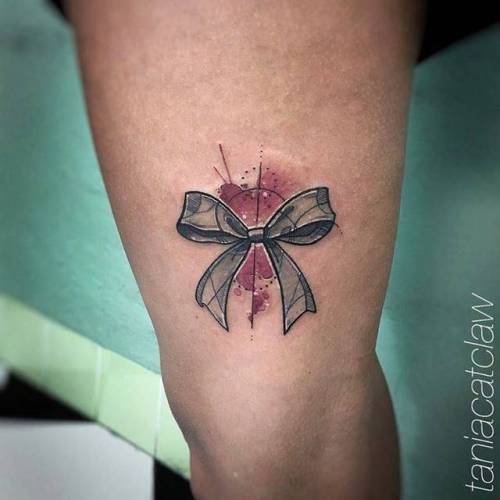 Tattoo tagged with: sketch work, small, love, facebook, twitter,  taniacatclaw, ribbon, upper arm 