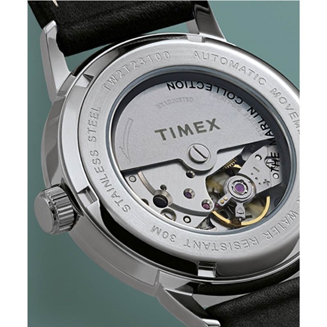 【TIMEX】天美時 復刻系列 經典機械錶(銀/黑TXTW2T22900)