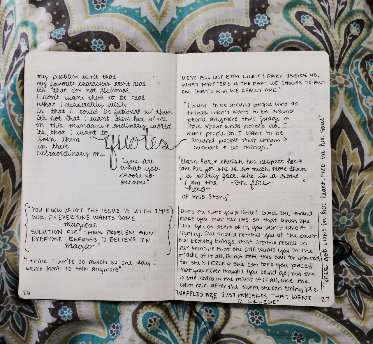 wordnity: {March 1, 2015} I don’t think I’ll ever... - Bullet Journals