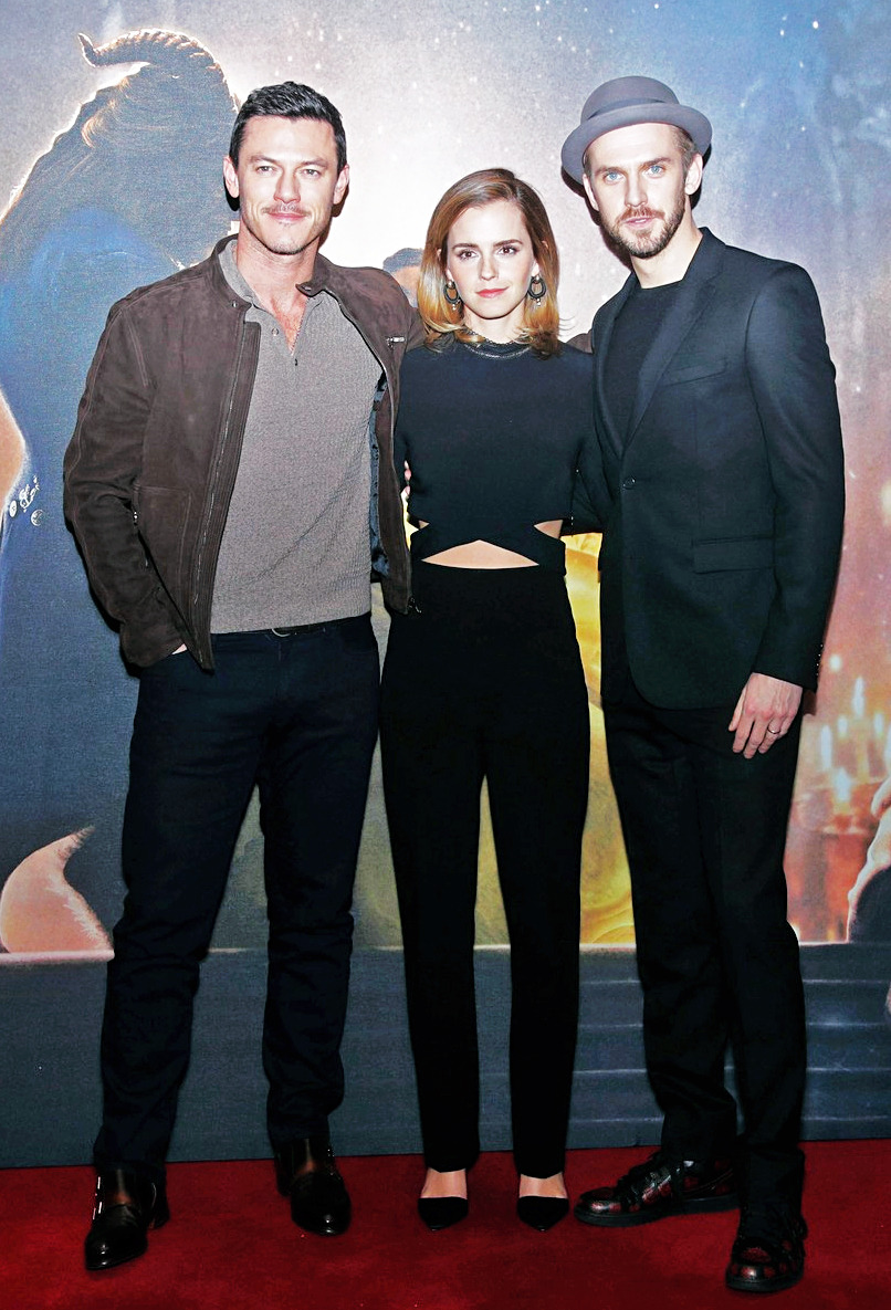 Luke Evans Appreciation Blog Emma Watson Is Sandwiched In