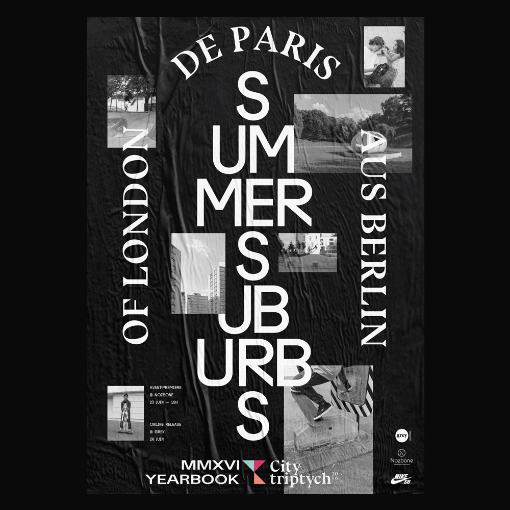 Summer Suburbs poster, Studio Jimbo 2017.