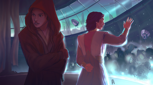 reyloporn:Senator Kylo and Jedi Rey