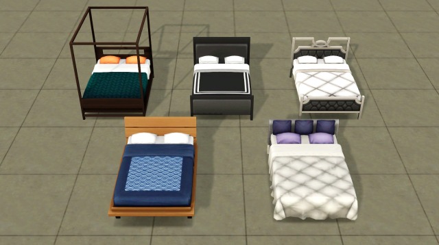 TS3 CC Update - twinsimming: Sims 4 Mattresses & Frames...