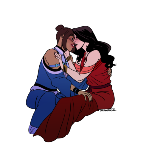 Someone requested a korrasami wedding kiss?